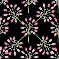 Seamless pattern with gentle herbal elements. Floral background for surface design. vector