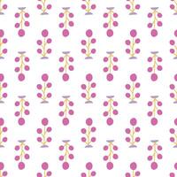 Seamless background with herbal elements. vector