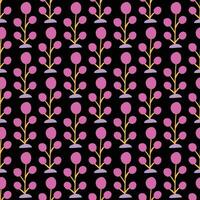 Seamless background with styled berries. Elegant minimal-style floral pattern perfect for contemporary designs. vector