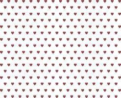 Love pattern with red hearts on white background, Valentines card, concept of love, art, design for decoration, wrapping paper, print, fabric or textile vector