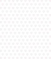 Love pattern with pink hearts on white background, Valentines card, concept of love, art, design for decoration, wrapping paper, print, fabric or textile vector