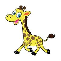 Giraffe cartoon design vector