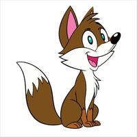 Cartoon fox design vector