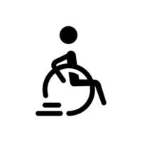 Wheelchair User Accessibility Ramp Stairs Symbol Icon Design vector