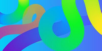 Abstract Colorful Swirls Gradient Curves, Vibrant Hues, Dynamic Design vector