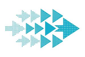 Abstract Arrows with Dotted Design vector