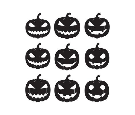 Creepy Spooky Pumpkin Faces with Haunting Effects