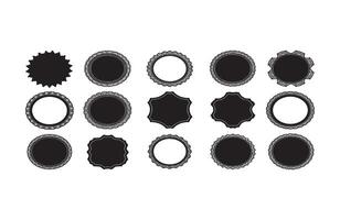 Elegant Badge Frame Retro Label Pack Set vector