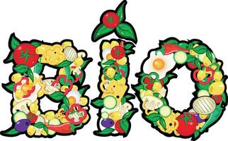 bio with food element vector