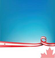 canada background with flag vector