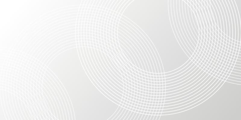 Grey gradient background with line circles. Minimal smooth elegant grey backdrop. Abstract motion circles, dynamic design for banner, ads, poster, cover, social media.