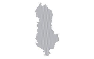 Stylized map of the Albania made from honeycomb vector