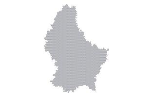 Stylized map of the Luxembourg made from honeycomb vector