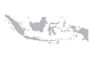 Stylized map of the Indonesia made from honeycomb vector