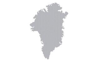 Stylized map of the Greenland made from honeycomb vector