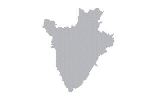 Stylized map of the Burundi made from honeycomb vector
