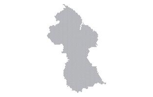 Stylized map of the Guyana made from honeycomb vector