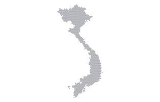 Stylized map of the Vietnam made from honeycomb vector