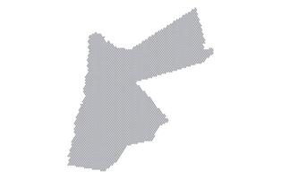 Stylized map of the Jordan made from honeycomb vector