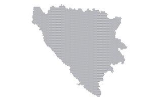 Stylized map of the Bosnia and Herzegovina made from honeycomb vector