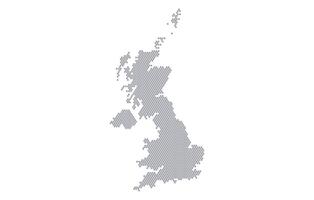 Stylized map of the United Kingdom made from honeycomb vector