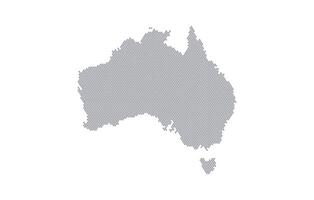 Stylized map of the Australia made from honeycomb vector