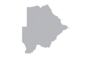Stylized map of the Botswana made from honeycomb vector