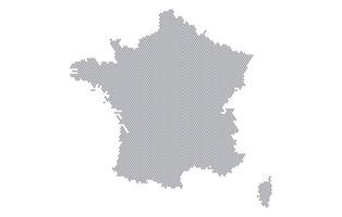 Stylized map of the France made from honeycomb vector