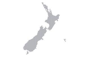 Stylized map of the New Zealand made from honeycomb vector