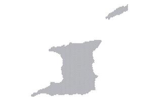 Stylized map of the Trinidad and Tobago made from honeycomb vector