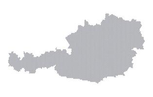 Stylized map of the Austria made from honeycomb vector