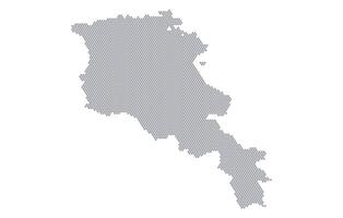 Stylized map of the Armenia made from honeycomb vector