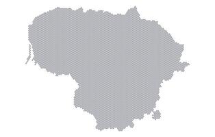 Stylized map of the Lithuania made from honeycomb vector