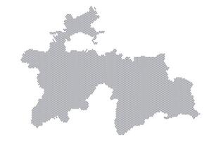Stylized map of the Tajikistan made from honeycomb vector