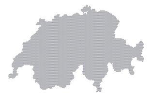 Stylized map of the Switzerland made from honeycomb vector