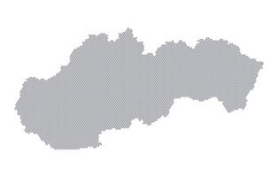 Stylized map of the Slovakia made from honeycomb vector