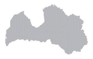 Stylized map of the Latvia made from honeycomb vector