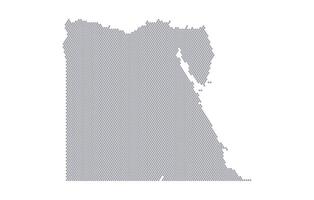 Stylized map of the Egypt made from honeycomb vector