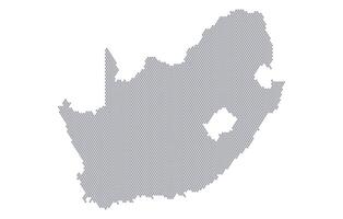 Stylized map of the South Africa made from honeycomb vector