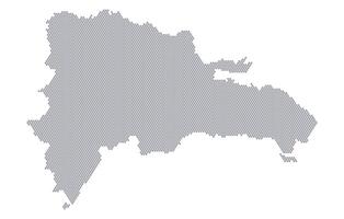 Stylized map of the Dominican Republic made from honeycomb vector