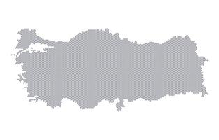 Stylized map of the Turkey made from honeycomb vector
