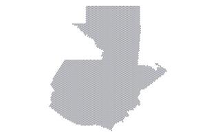 Stylized map of the Guatemala made from honeycomb vector