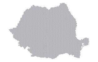 Stylized map of the Romania made from honeycomb vector