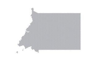 Stylized map of the Equatorial Guinea made from honeycomb vector