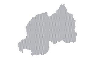 Stylized map of the Rwanda made from honeycomb vector