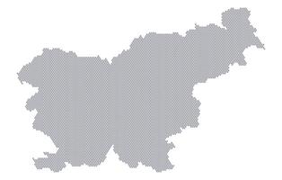 Stylized map of the Slovenia made from honeycomb vector