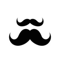 Black hipster mustache Icon vector