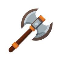 an axe with a wooden handle vector
