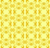 Beautiful seamless yellow pattern for wallpaper or fabric vector