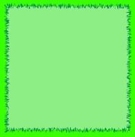 Square frame on a green summer background for an inscription and a photo vector
